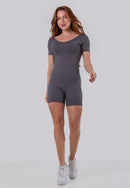 Macaquinho Fitness Feminino Decote nas Costas Poliamida