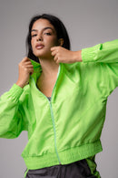 Jaqueta Corta-Vento Feminina Verde Lima Pulse