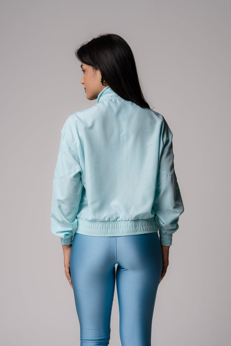 Jaqueta Corta-Vento Feminina Azul Claro Pulse