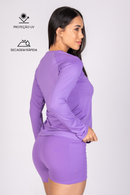 Blusa Manga Longa Soft Lavanda