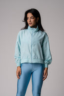 Jaqueta Corta-Vento Feminina Azul Claro Pulse