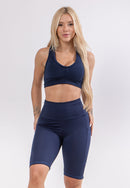 Bermuda Fitness Feminina Legging Biker Ciclista Com Bolso