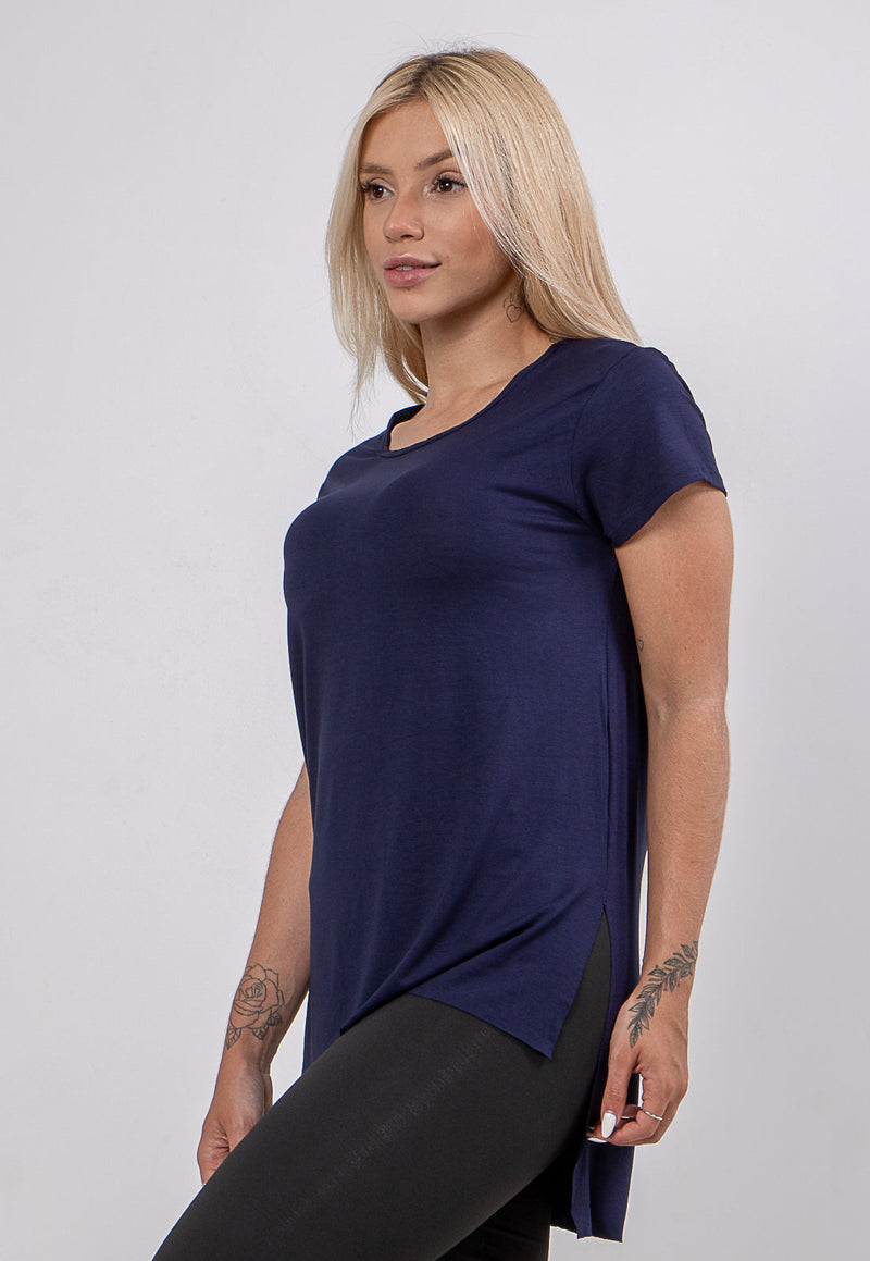 Blusa Feminina Sobre Legging  Fitness Manga Curta