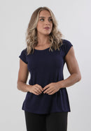 Blusa Básica Feminina Fitness Manga Curta Sobre Legging