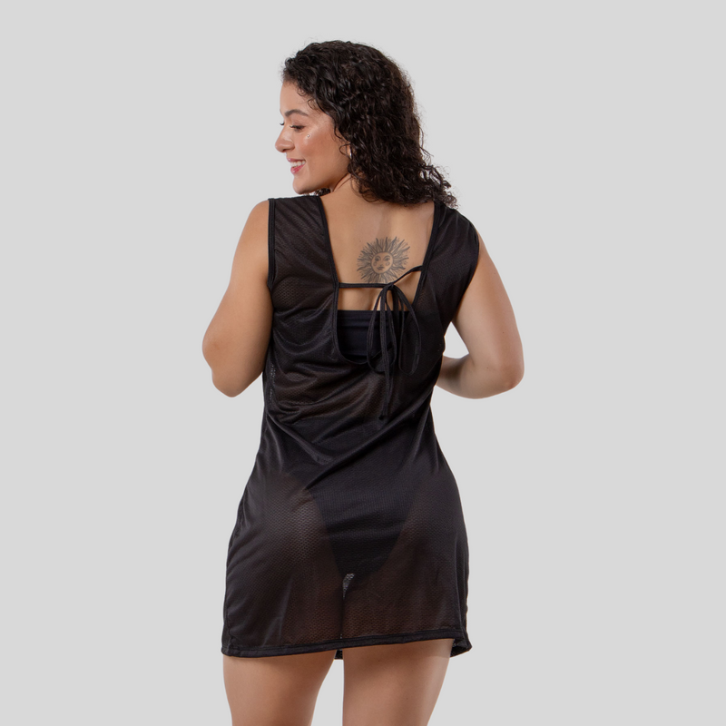 Saída de Praia Feminina Translúcida Moda Praia Verão