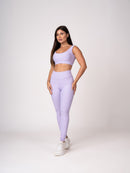Conjunto Legging e Top Alças Retas Lavanda Flow