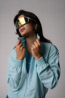 Jaqueta Corta-Vento Feminina Azul Claro Pulse