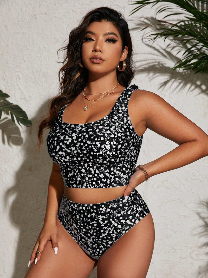 Tankini Plus Size Cintura Alta