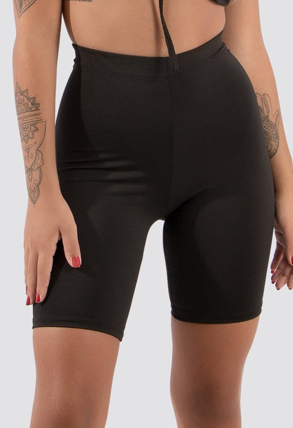 Bermuda Fitness Feminina Biker Ciclista Cintura Alta