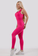 Macacão Longo Fitness Feminino Cut Decote nas Costas