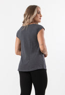 Blusa Básica Feminina Fitness Manga Curta Sobre Legging