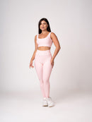 Conjunto Legging e Top Alças Retas Rosa Seco Flow
