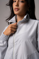 Jaqueta Corta-Vento Feminina Cinza Pulse