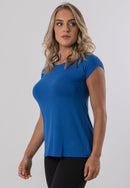 Blusa Básica Feminina Fitness Manga Curta Sobre Legging