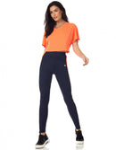 Blusa Cropped Fitness Laranja Neon