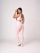 Conjunto Legging e Top Alças Retas Rosa Seco Flow