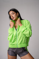 Jaqueta Corta-Vento Feminina Verde Lima Pulse