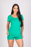 Camiseta Borboleta Soft Esmeralda