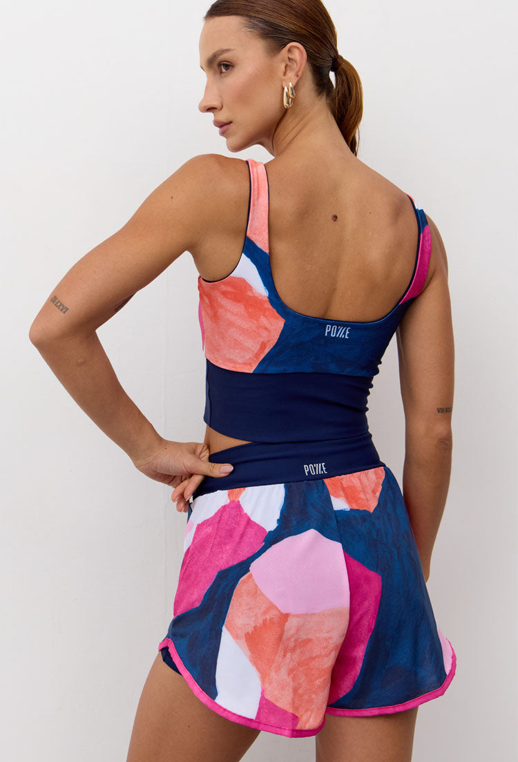 Shorts duplo estampado Acqua