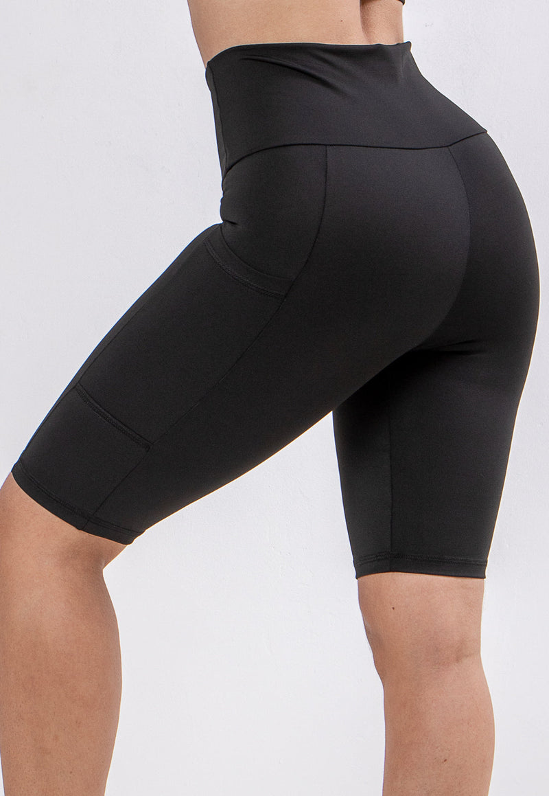 Bermuda Fitness Feminina Legging Biker Ciclista Com Bolso