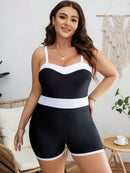 Maiô de Esportes/Hidroginástica Plus Size Raven