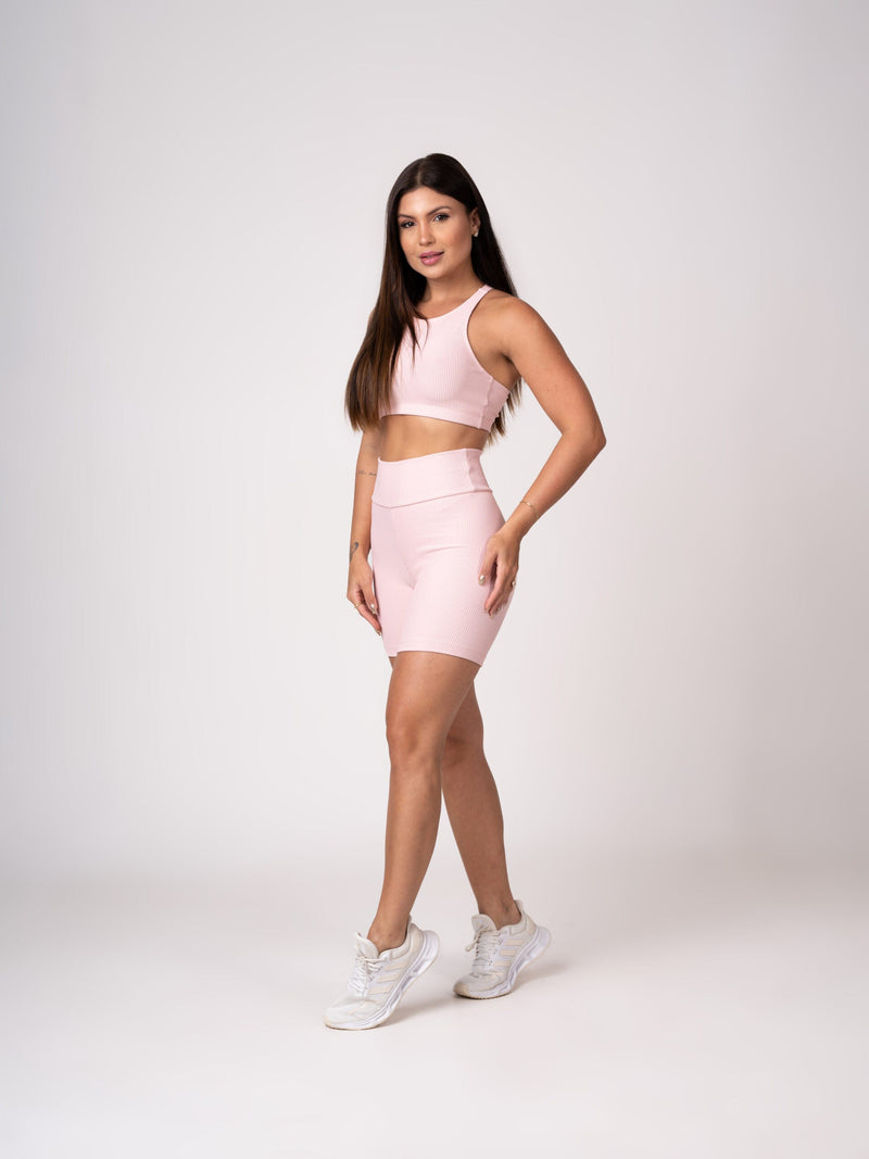 Conjunto Short e Top Nadador Rosa Seco Flow