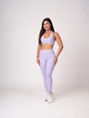 Conjunto Legging e Top Frente Única Lavanda Flow