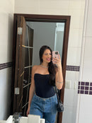 Maiô Body Feminino Tomara Que Caia Amarração