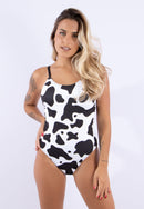 Maio Body  Feminina Básico Alcinha Fina Estampado