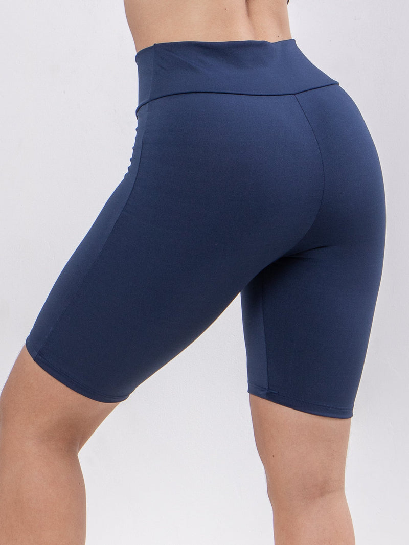 Bermudinha Fitness Feminina Legging Cós Alto Biker Ciclista