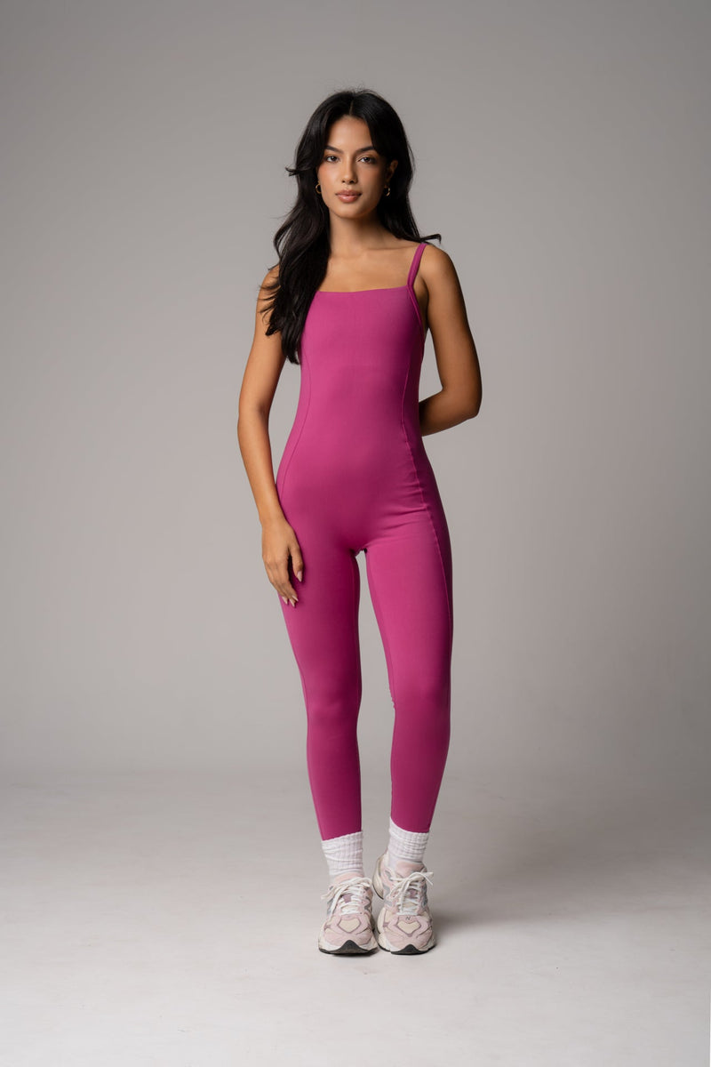 Macacão Longo Power Rosa