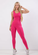 Macacão Longo Fitness Feminino Cut Decote nas Costas